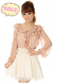 Liz Lisa - Blusa floral em chiffon