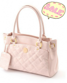 Liz Lisa - Bolsa rosa em couro sintético