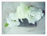 Roses corsage off-white x branco